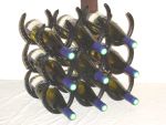 Nine Bottle Rectangular Style Wine Rack